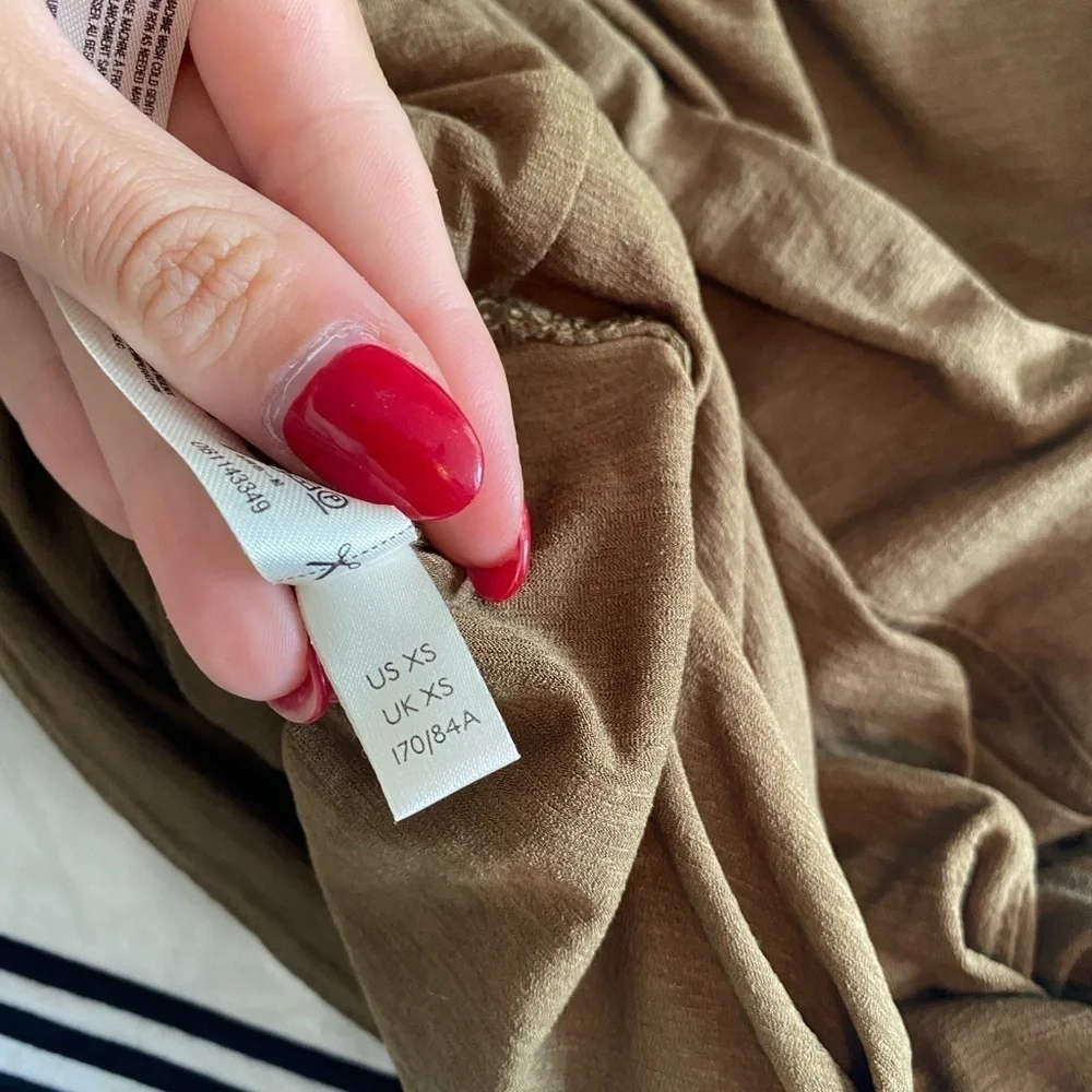 Free People Movement- OLIVE Green Sky High Long sleeve Top with back zipper